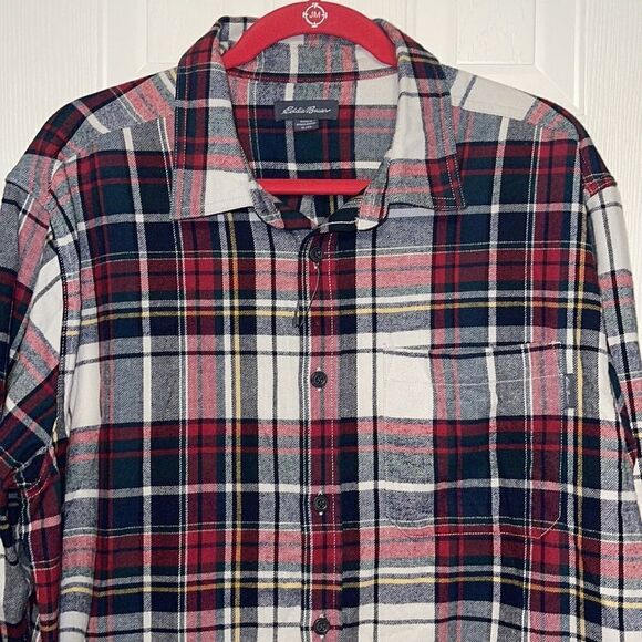 Eddie Bauer Mens Long Sleeve Plaid Button Down Soze XL - Picture 2 of 16
